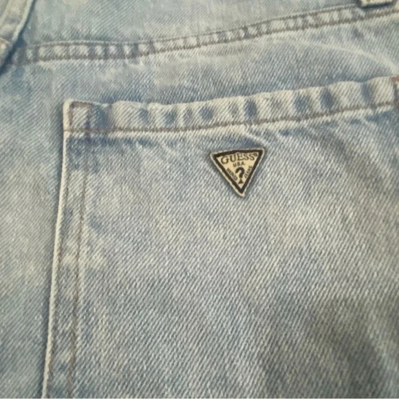 Guess denim distressed short in light blue washed casual Size 26 - Picture 6 of 13